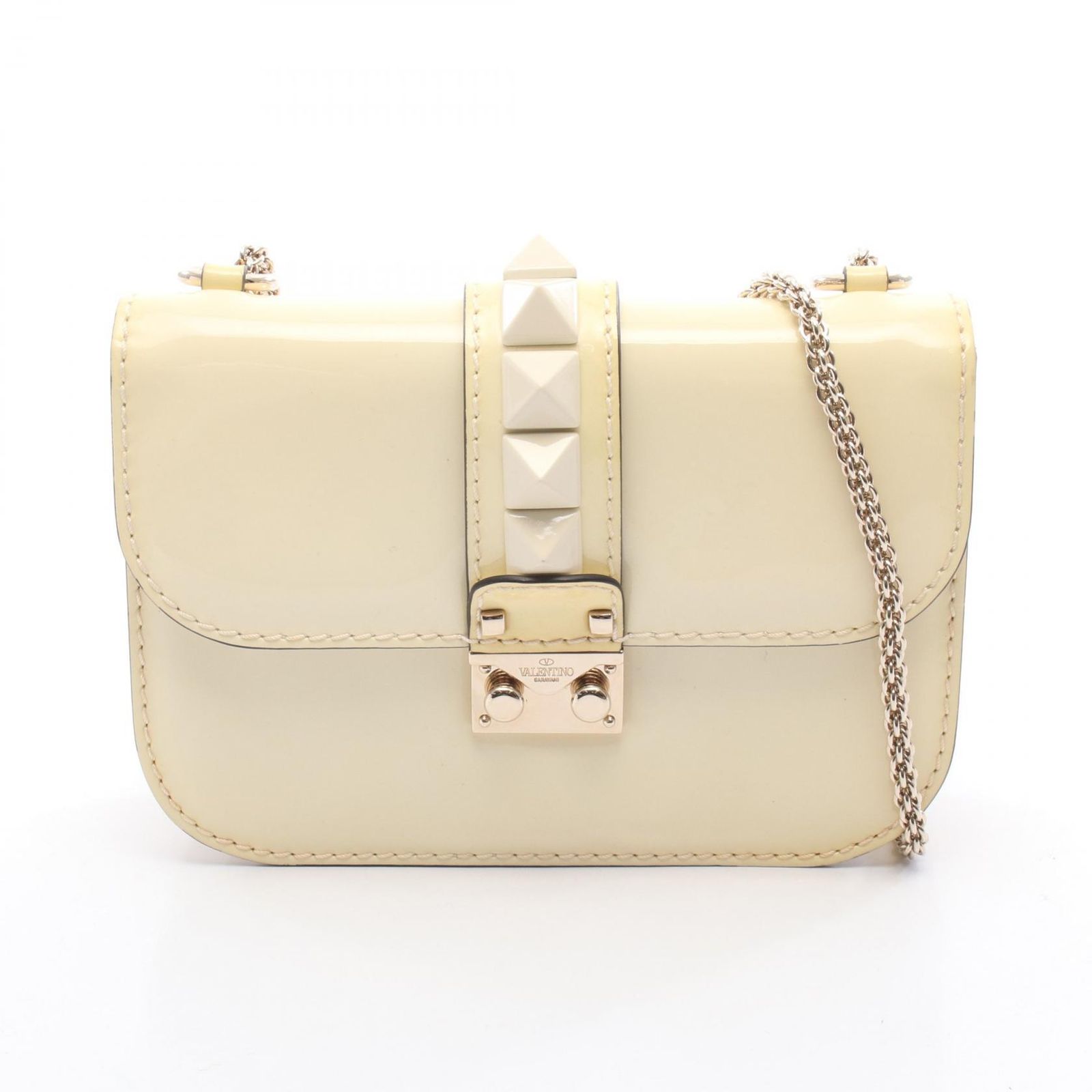 ヴァレンチノ Valentino ショルダーバッグ ロックスタッズ アイボリー 
