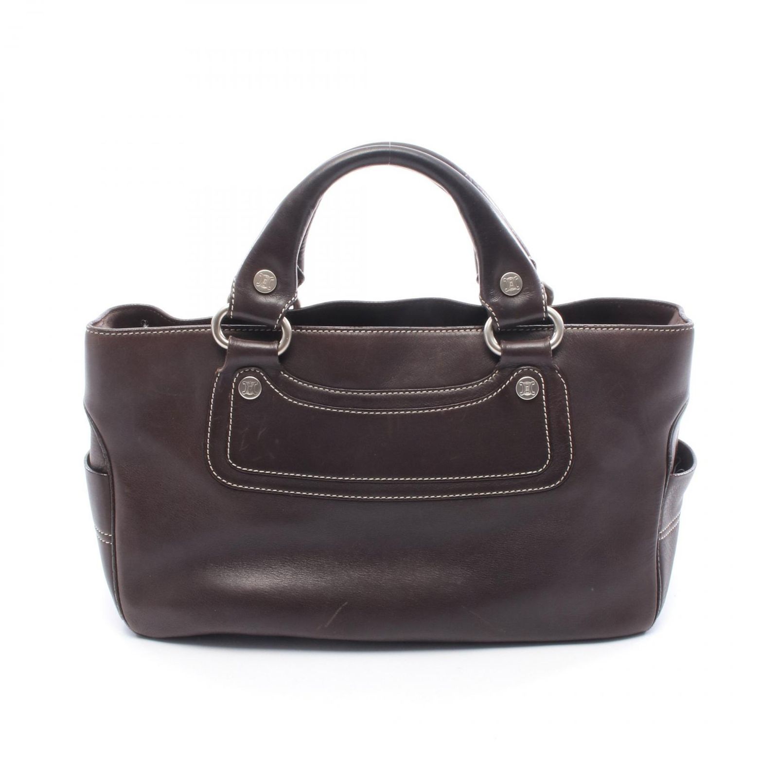 セリーヌ CELINE ハンドバッグ ブギーバッグ ダークブラウン レザー 