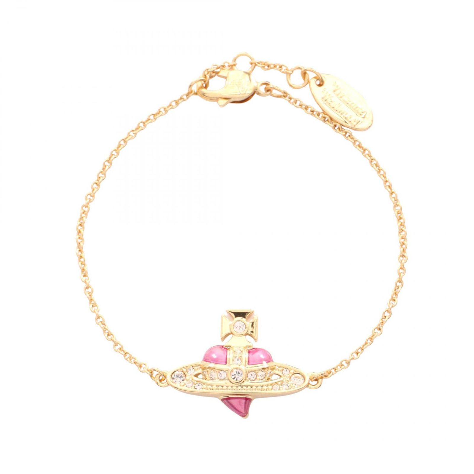 ヴィヴィアンウエストウッド Vivienne Westwood ブレスレット NEW DIAMANTE HEART 6102021T/02R927 ゴールド GP（ゴールドメッキ） ブレスレット レディース 新品