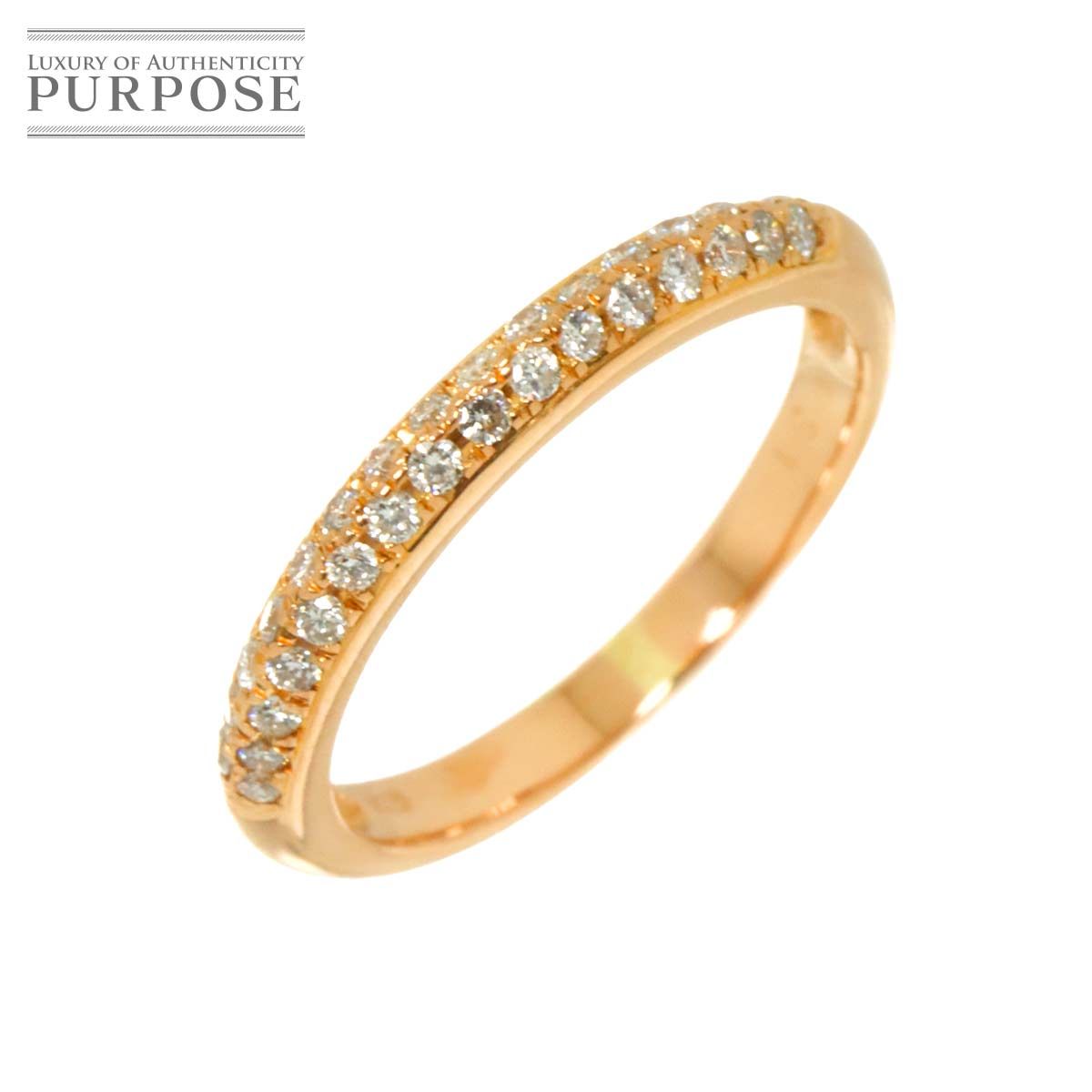 リング 11.5号 ダイヤ 0.31ct K18 PG ピンクゴールド 750 指輪 Diamond 