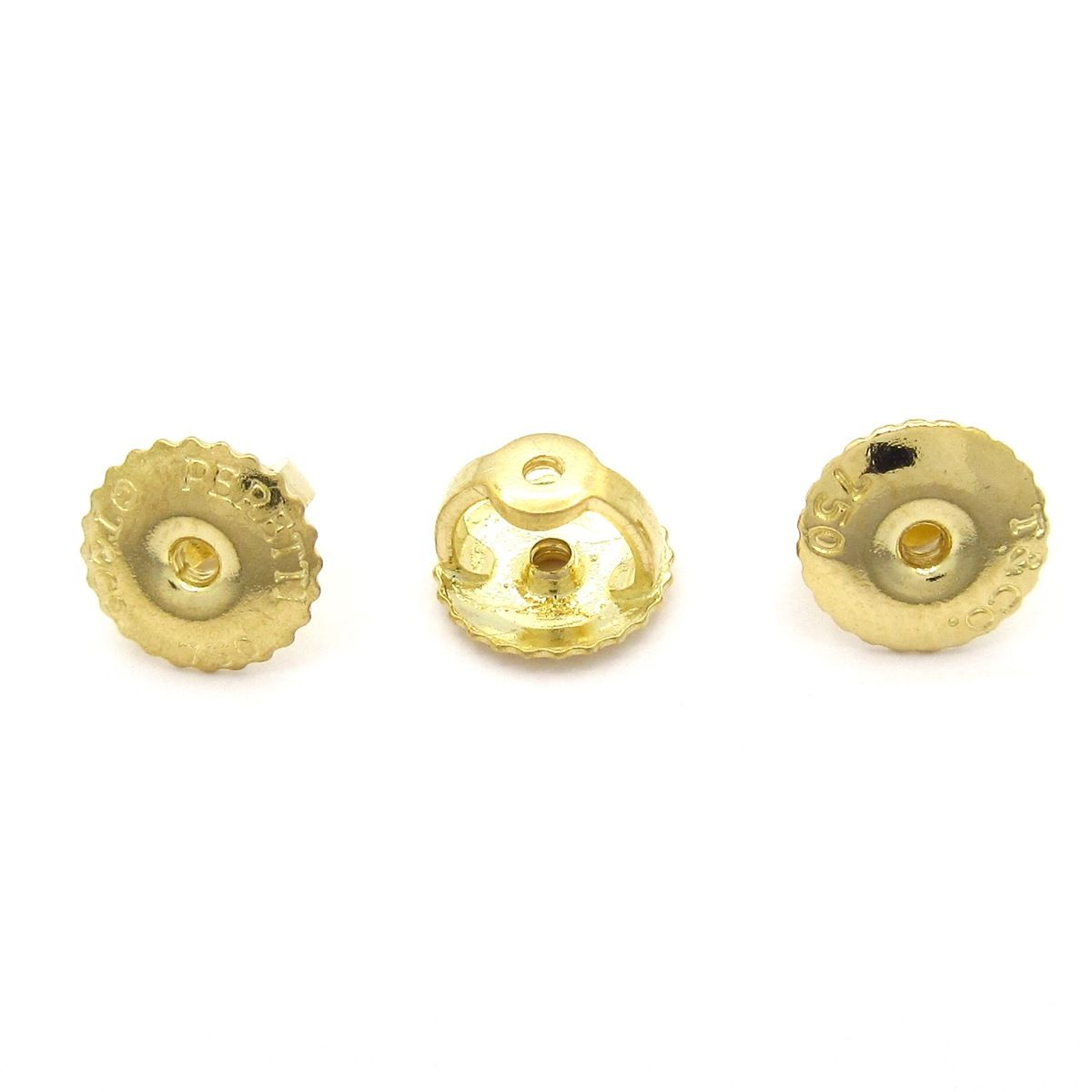 ティファニー ピアス美品 バイザヤード K18YG×ダイヤモンド 総2Pダイヤ