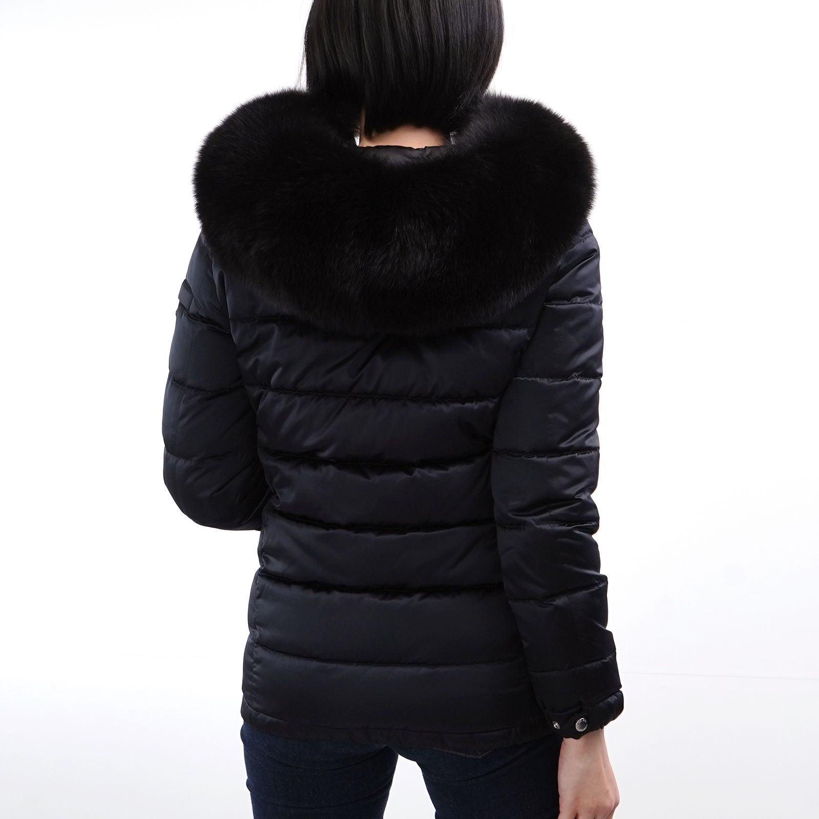 PRADA ダウンジャケット 28G060 フォックスファー ブラック - メルカリ