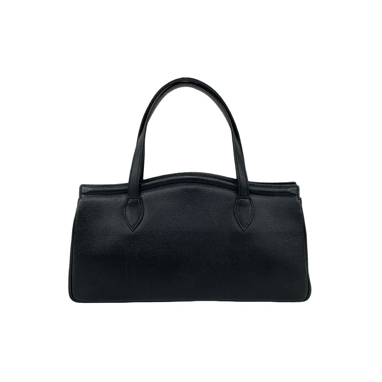 【美品】イヴ・サンローラン　黒　ハンドバッグ 美品 イヴサンローラン ハンドバッグ レザー YSL Yves Saint 超美品