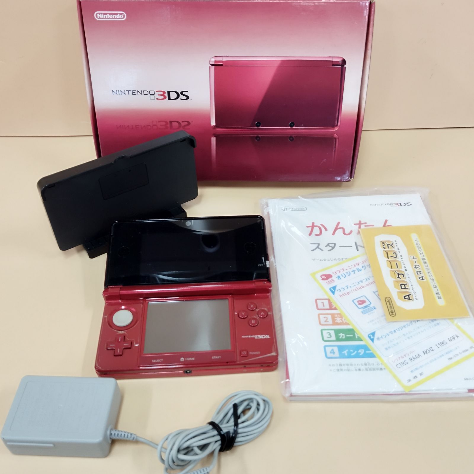 D 29141 Nintendo 3 DS 箱 付属品付き フ レッド
