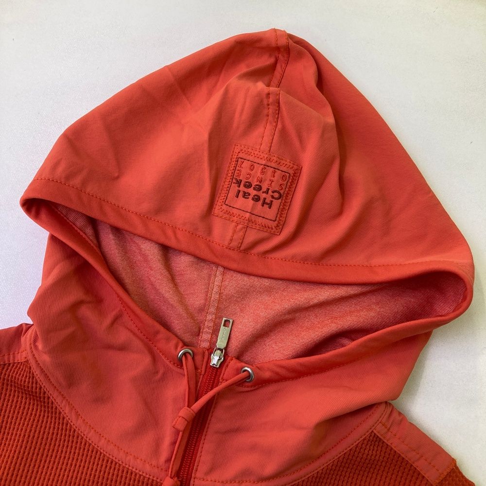 サイズ：40 HEAL CREEK ヒールクリーク 異素材切替 フード付きベスト