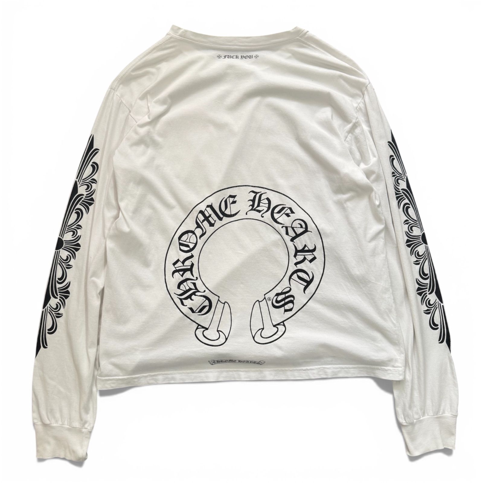 CHROME HEARTS クロムハーツ フローラルホースシュー FUCK YOU 長袖 