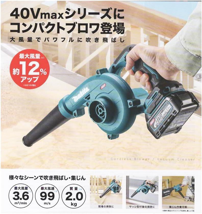 迅速に発送 アクセサリバッグ付 マキタ40 Vmax用充電式ブロワ UB 002 GZ バッテリ 充電器別売 洗車 強力 吹き飛ばし作業 d 1 e 6 ff 77