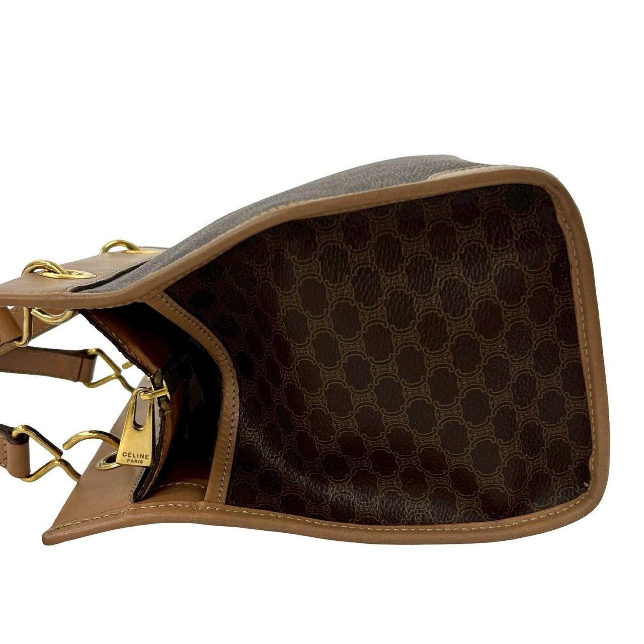 極 美品 CELINE セリーヌ ヴィンテージ マカダム ブラゾン トリオンフ 