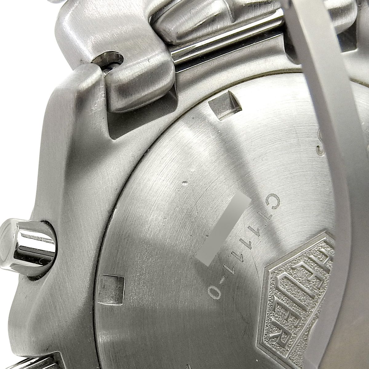  保証書付 タグホイヤー リンク クロノグラフ CT1111A SS ブラック クオーツ メンズ 41100099568 アラモード リブ編み 自動巻き時計 腕時計(アナログ)