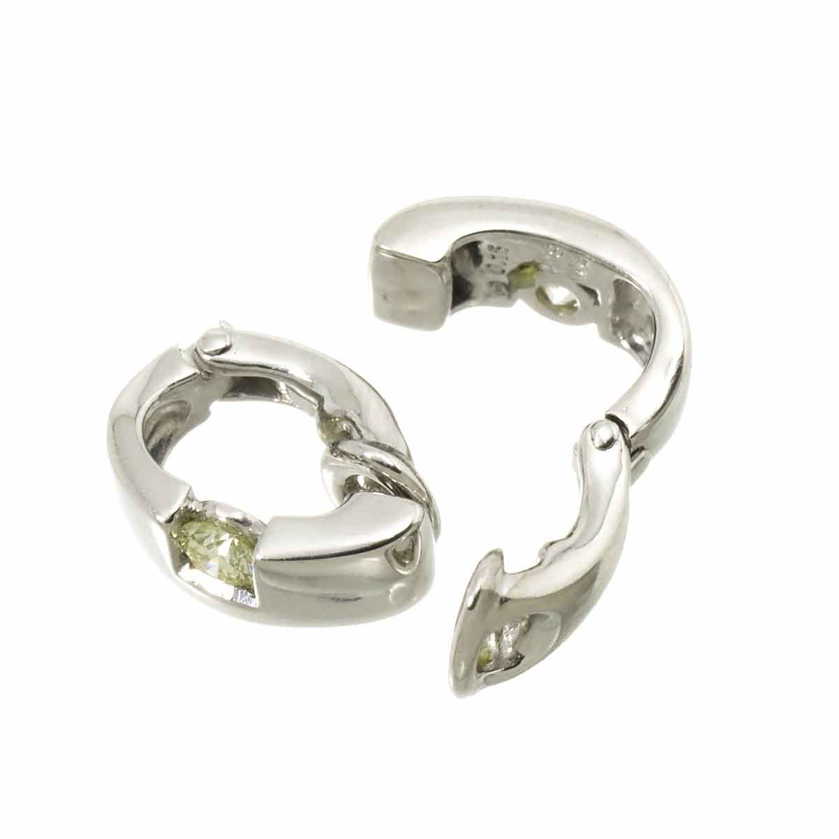 タサキ TASAKI ダイヤ 0.12ct/0.12ct イヤリング K18 WG ホワイト 
