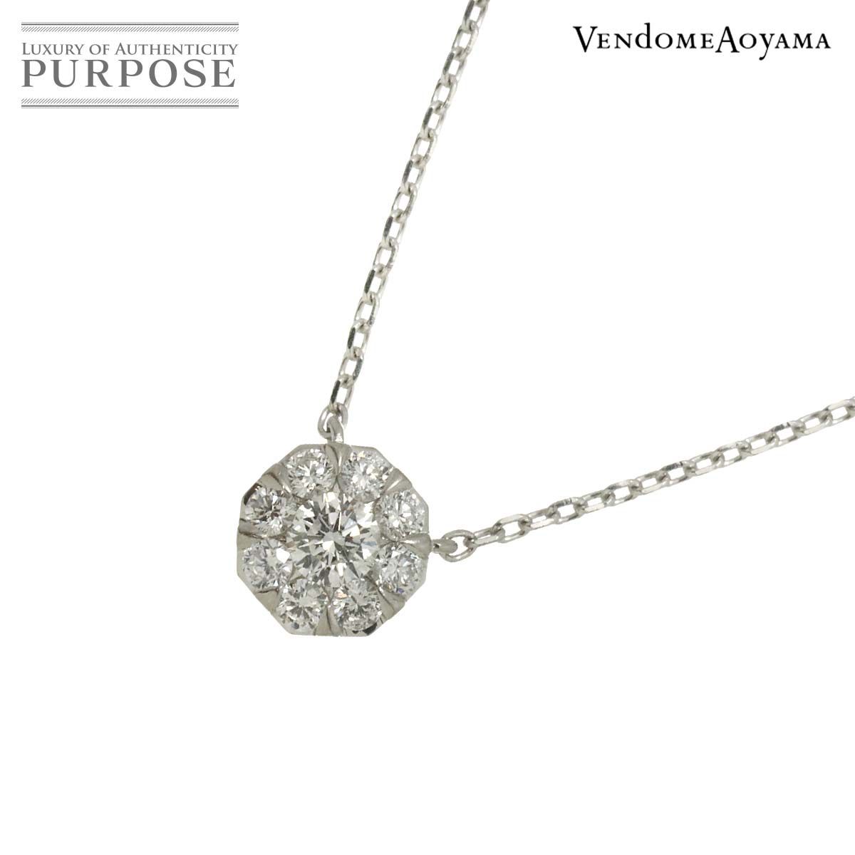 ヴァンドーム青山 Vendome Aoyama ダイヤ 0.13ct/0.018ct ネックレス 