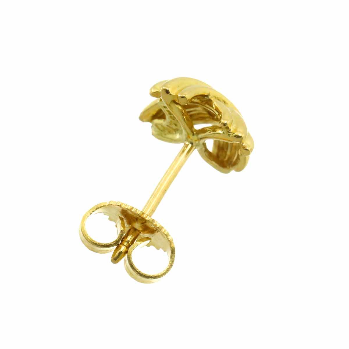 ティファニー TIFFANY&Co. シグネチャー ピアス K18 YG イエロー 