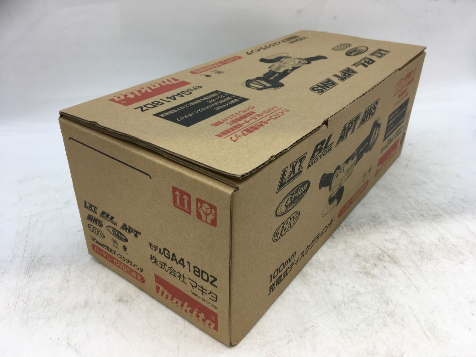 ♥ Makita|マキタ GA 418 DZ 100 mm 18 v充電式ディスクグラインダ 本体のみ IT_B 2 S 10 岡岩 M 04