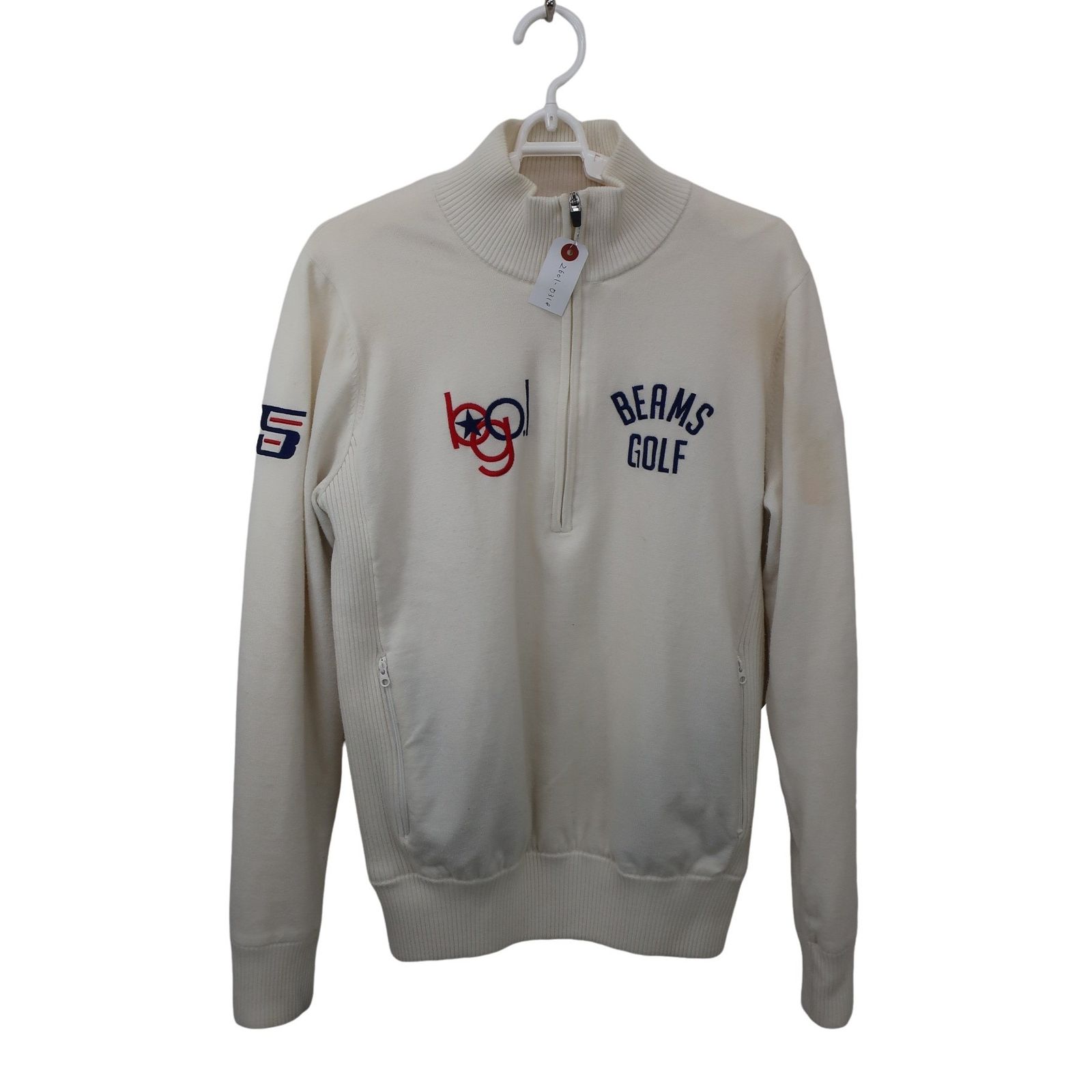 BEAMS ハーフジップ LABEL NEW ARRIVAL 裏毛 BEAMS GOLF(ビームス