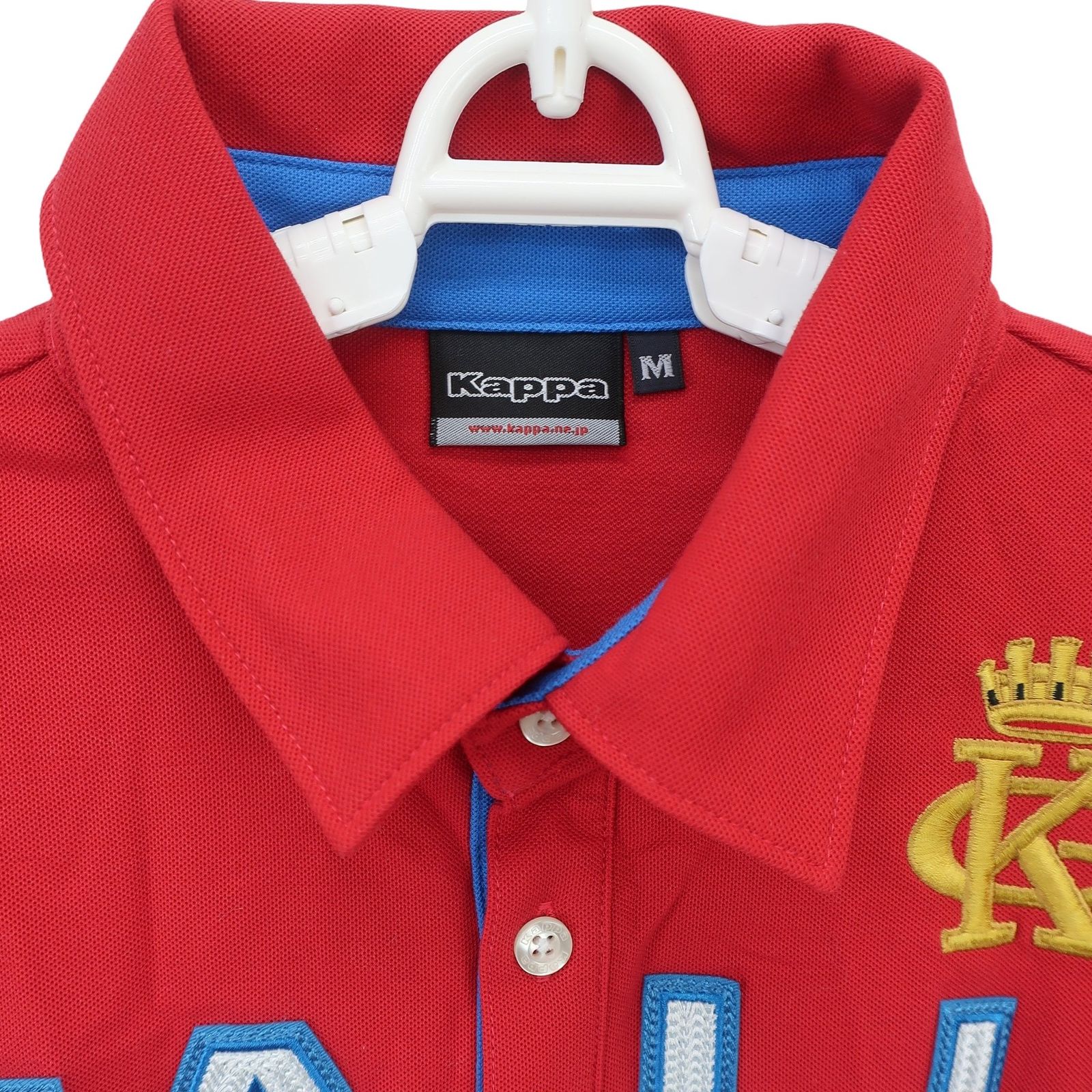 【美品】Kappa(カッパ) ポロシャツ 赤 メンズ M ゴルフウェア 2601-0775 中古