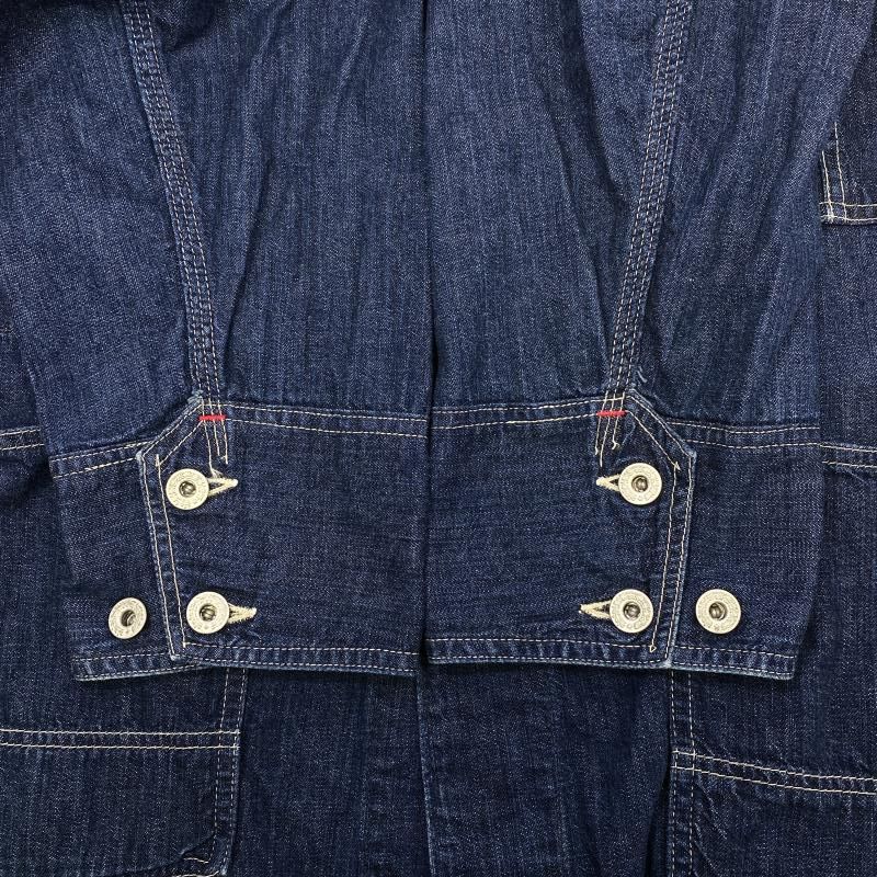 中古】EVISU デニムカバーオール インディゴ サイズ40 エヴィス[24