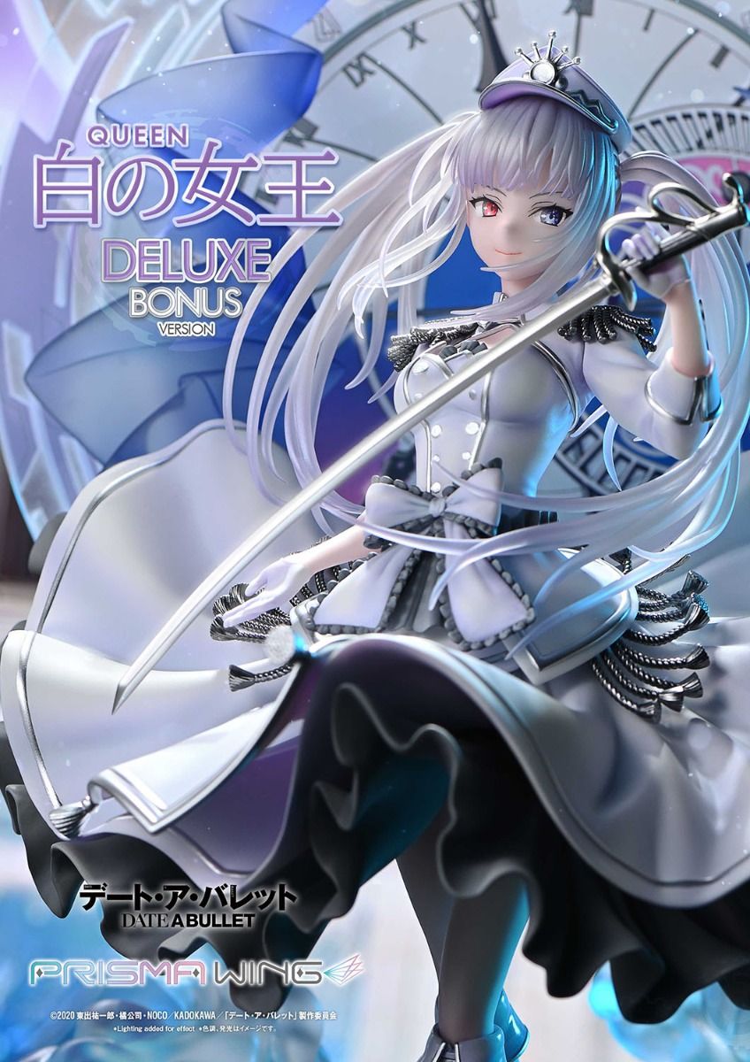 [Brand New Unopened] PRISMA WING Date A Bullet White Queen DX Bonus Edition 1/7 Scale Finished Figure [With Box] [Genuine] P1S