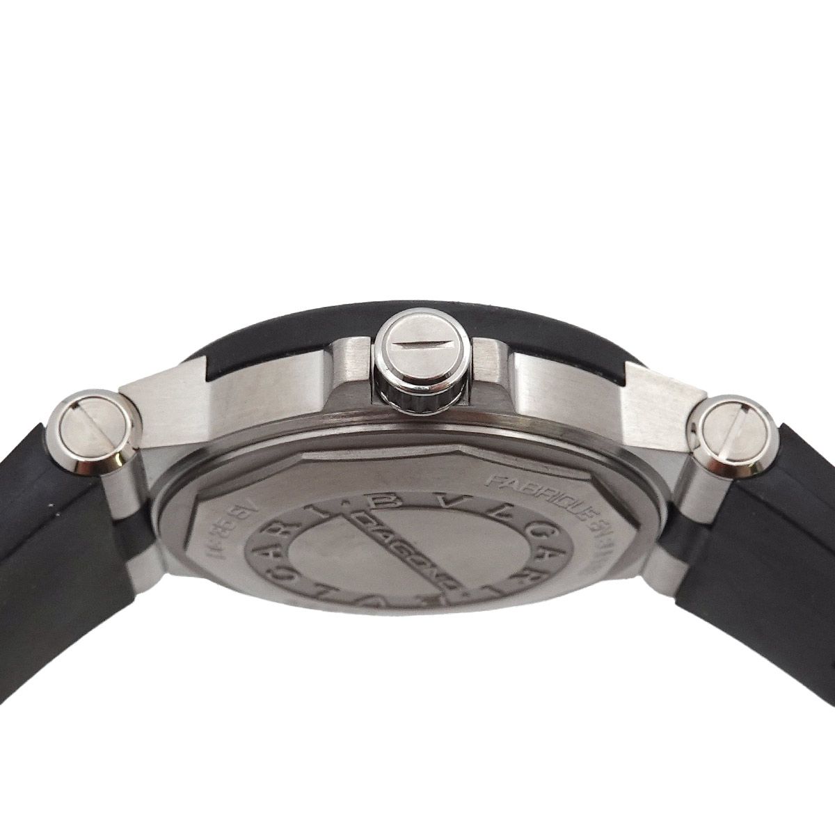  ブルガリ BVLGARI ディアゴノ DG35SV ボーイズ 腕時計 デイト シルバー オートマ 自動巻き ウォッチ Diagono 90312970 クルーネック 自動巻き時計 腕時計(アナログ)