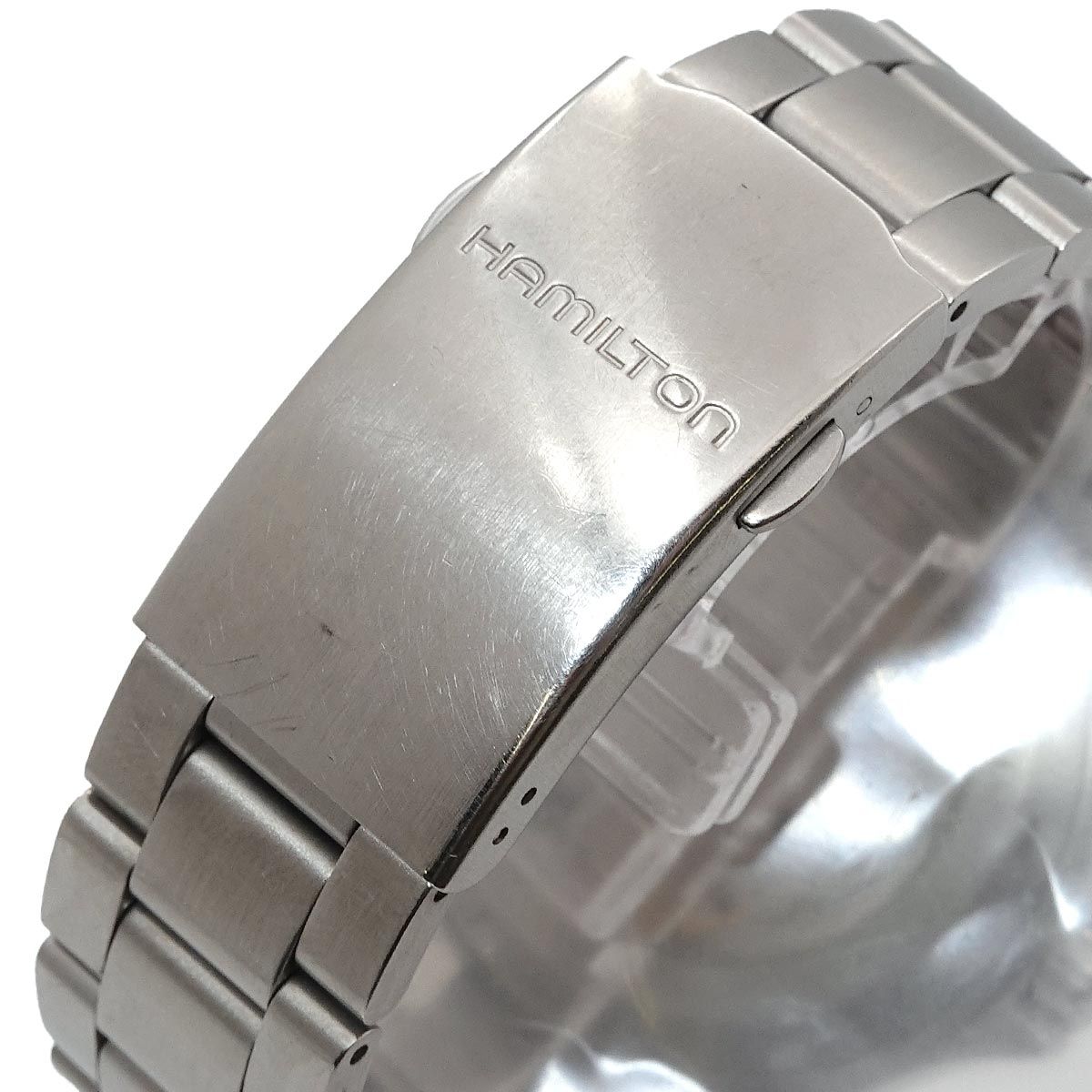  ハミルトン HAMILTON カーキキング H644550 メンズ 腕時計 デイデイト ブラック オートマ 自動巻き ウォッチ Khaki 90312977 コート 自動巻き時計 腕時計(アナログ)