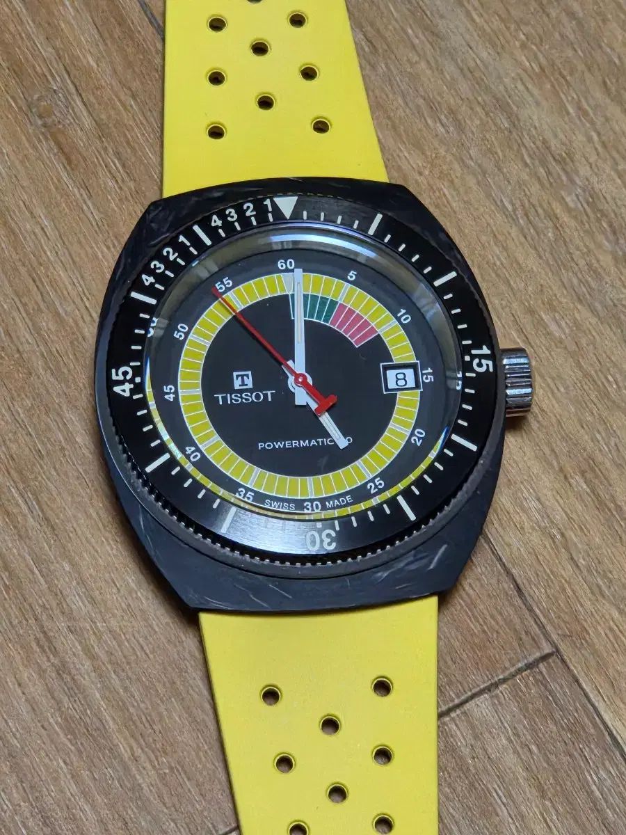  TISSOT ティソ シデラル イエロー 韓国 ステム ボックス フルセット ゆったり設計 自動巻き時計 腕時計(アナログ)