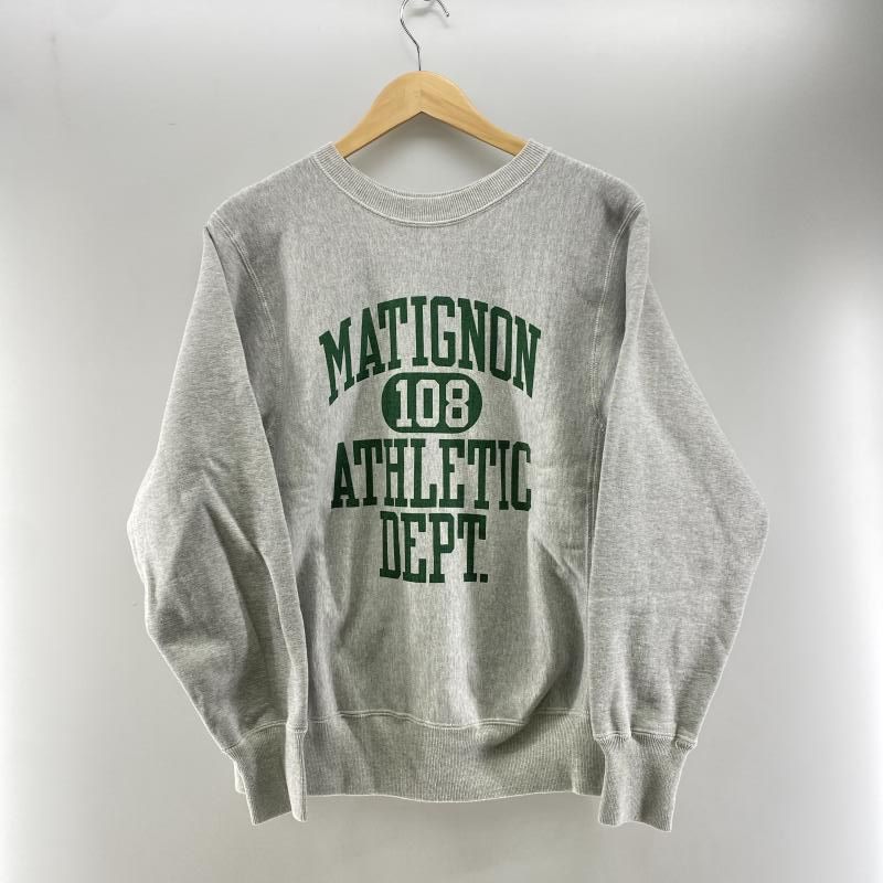 WAREHOUSE ヒノヤ別注 MATIGNON 4段プリントスウェット グレー サイズM 