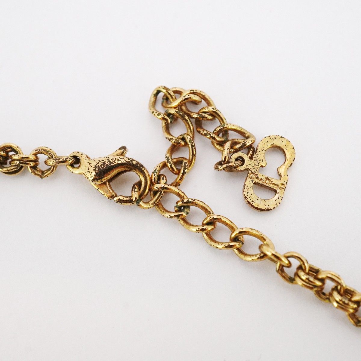 ☆SALE【6jab0337】クリスチャンディオール ネックレス CDロゴ GP