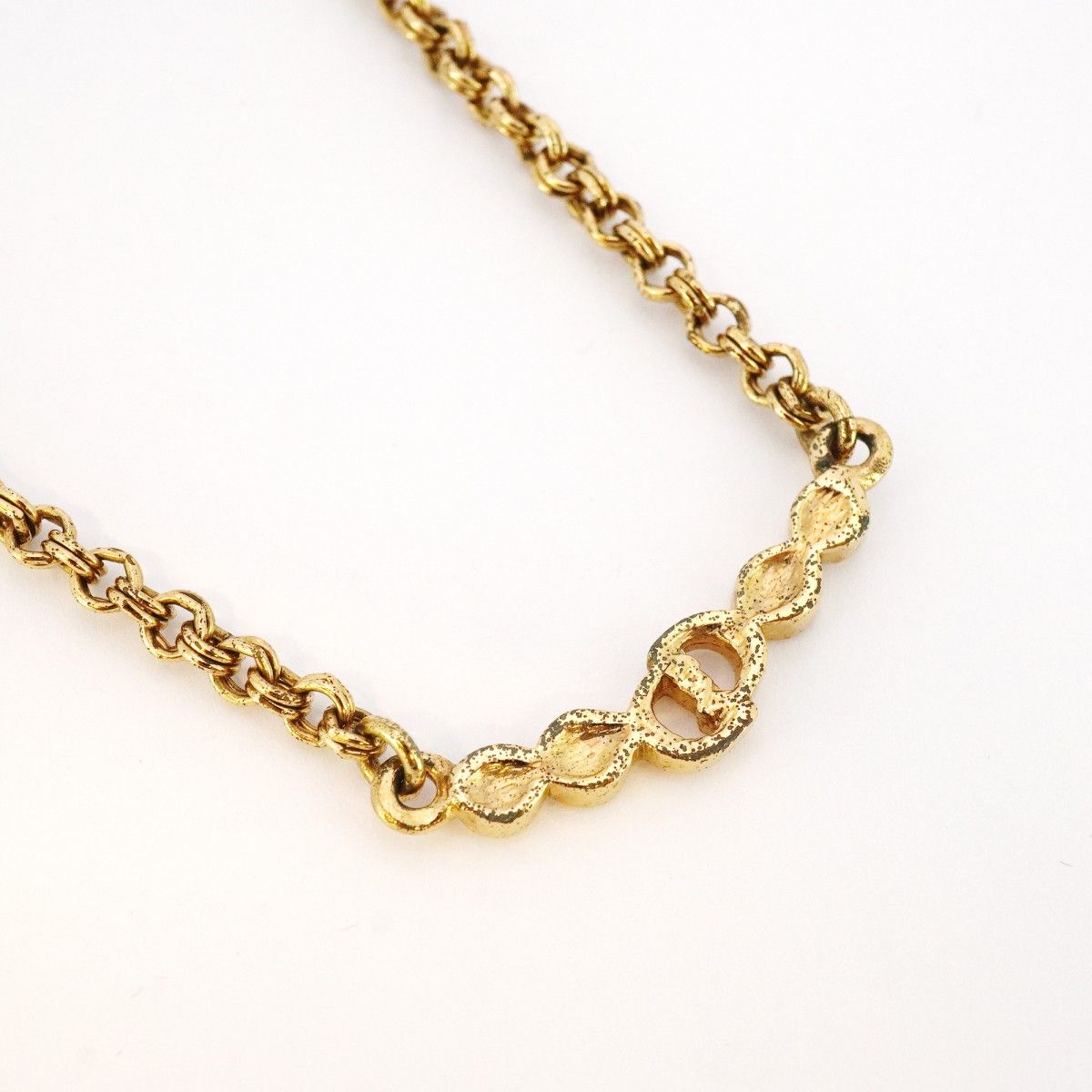 ☆SALE【6jab0337】クリスチャンディオール ネックレス CDロゴ GP