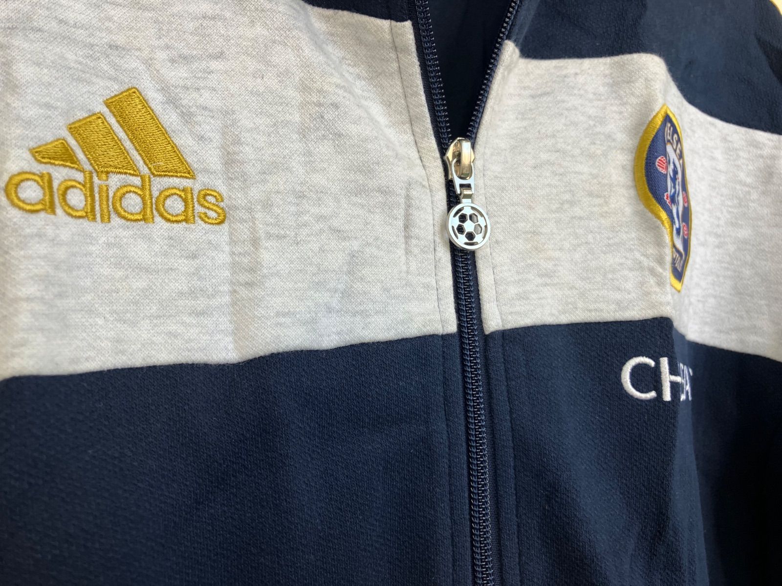 Chelsea FC adidas フルジップフーディ パーカー - メルカリ