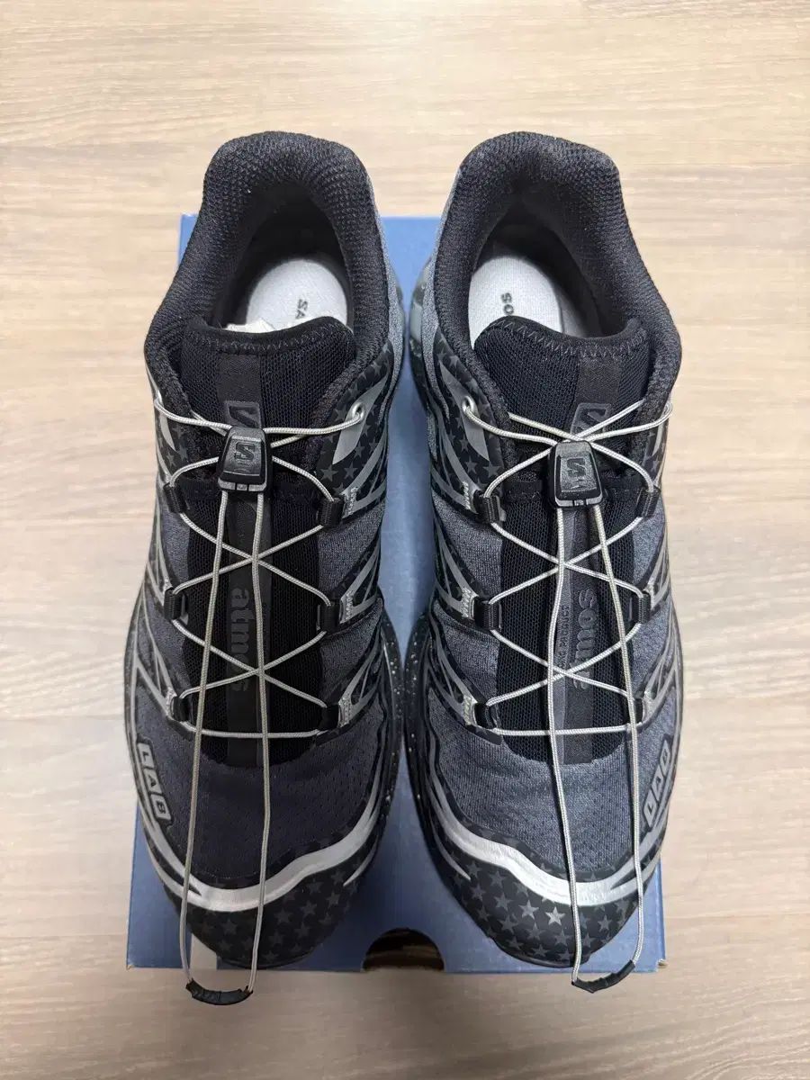 265 SALOMON x atmos XT 6 ブラック シルバー