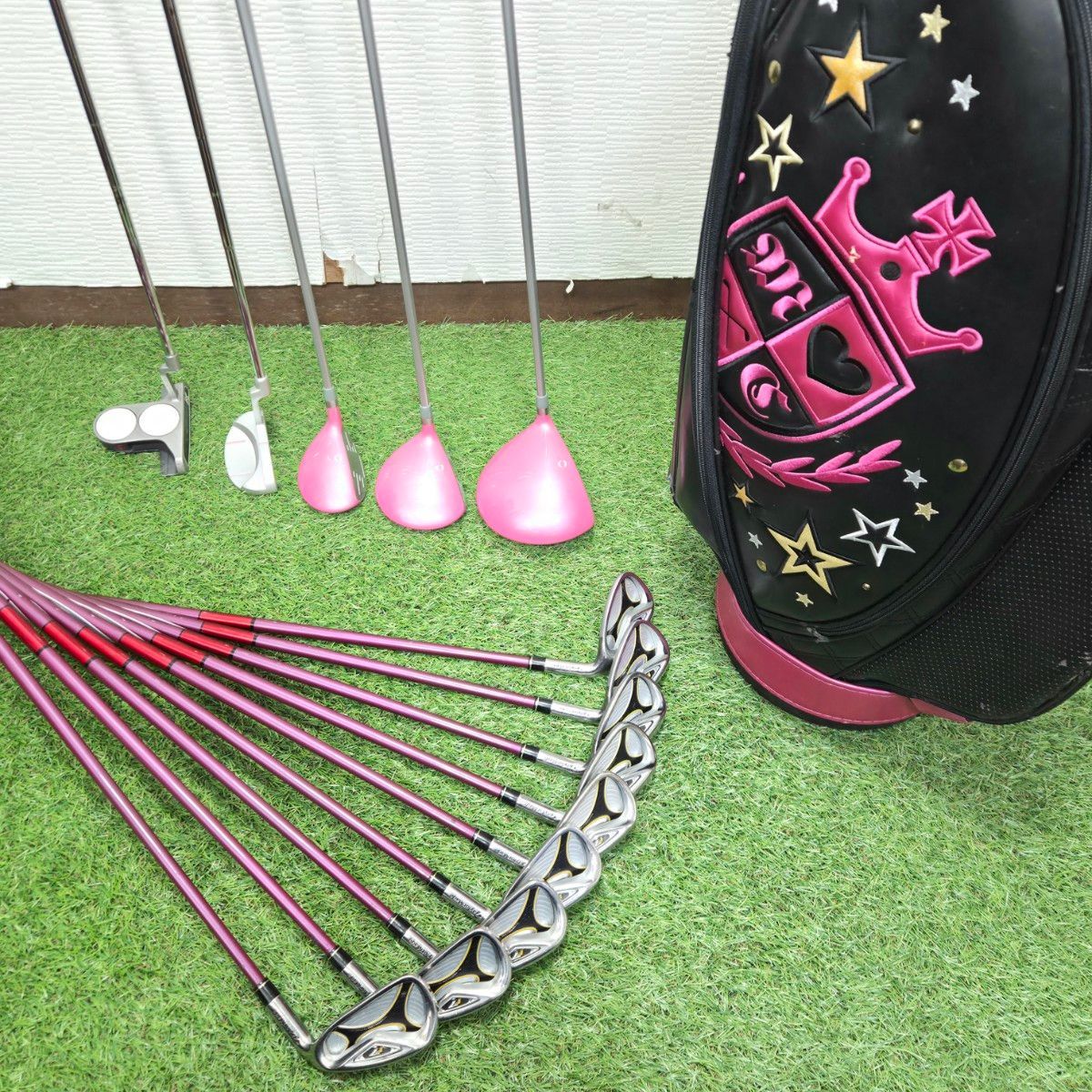 レディース ゴルフセット 14本 テーラーメイド アイアン イグニオ ウッド Flex-L 女性用 TaylorMade IGNIO 3−9 P S