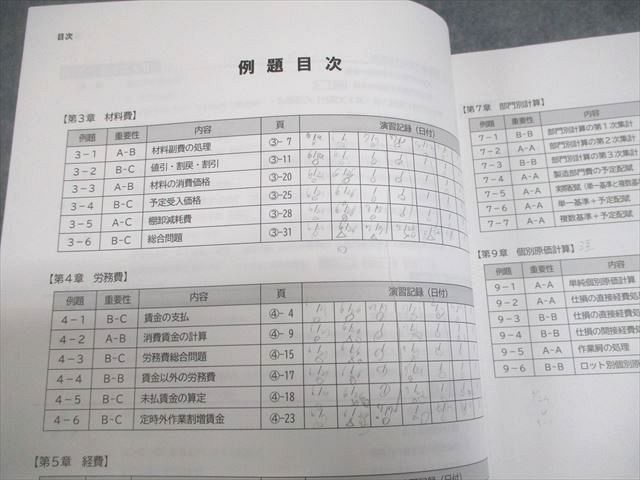 本 CPA会計学院 公認会計士講座 管理会計論 テキスト/短答対策/個別計算