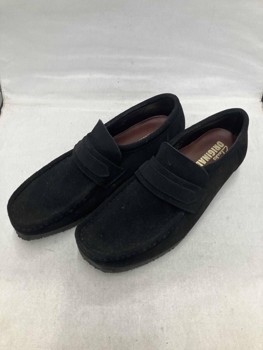 Clarks / クラークス ワラビーローファー スエード ブラック サイズ