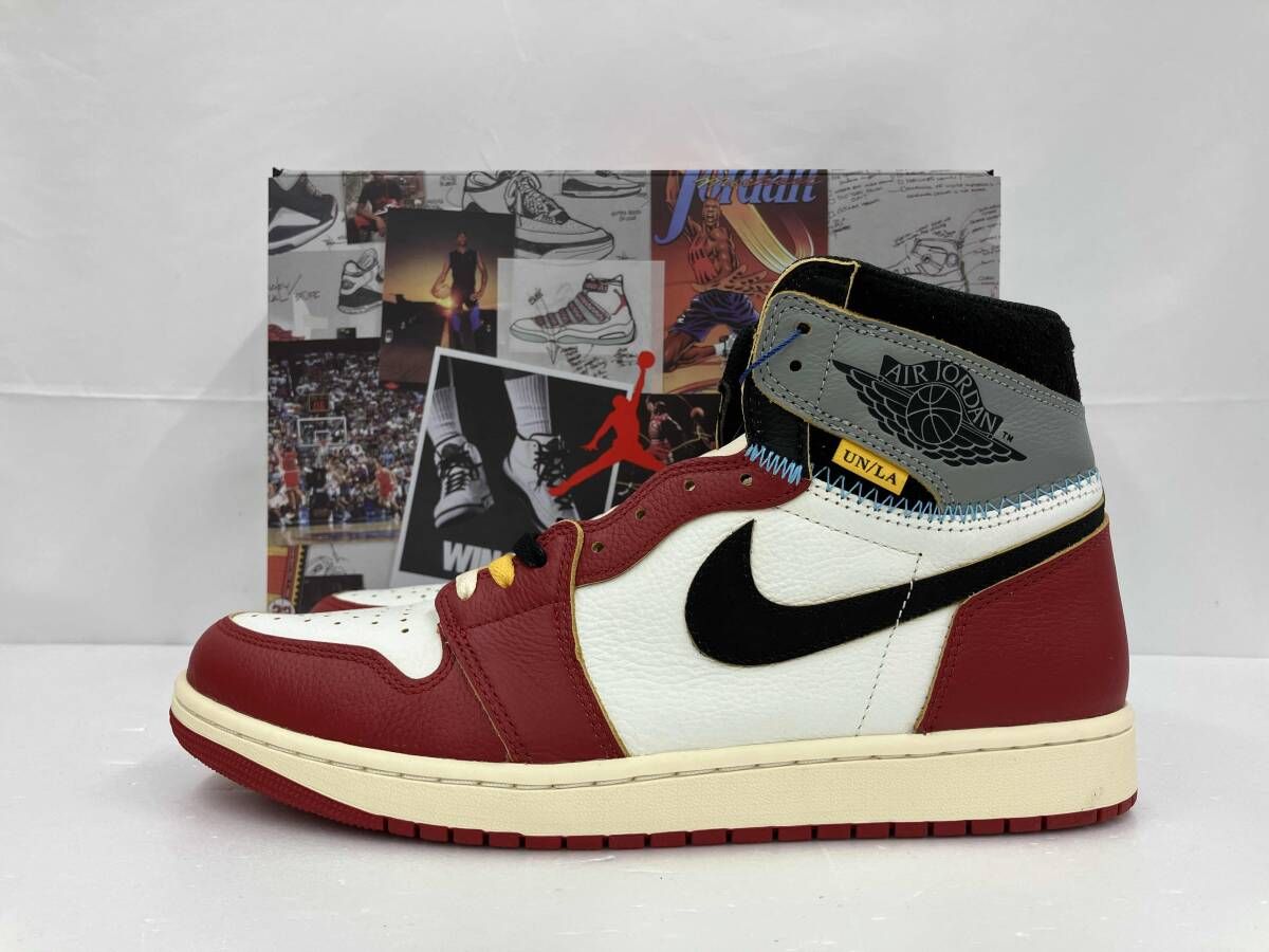 JORDAN 美品 NIKE×UNION ナイキ×ユニオン AIR JORDAN 1 RETRO HIGH OG エア