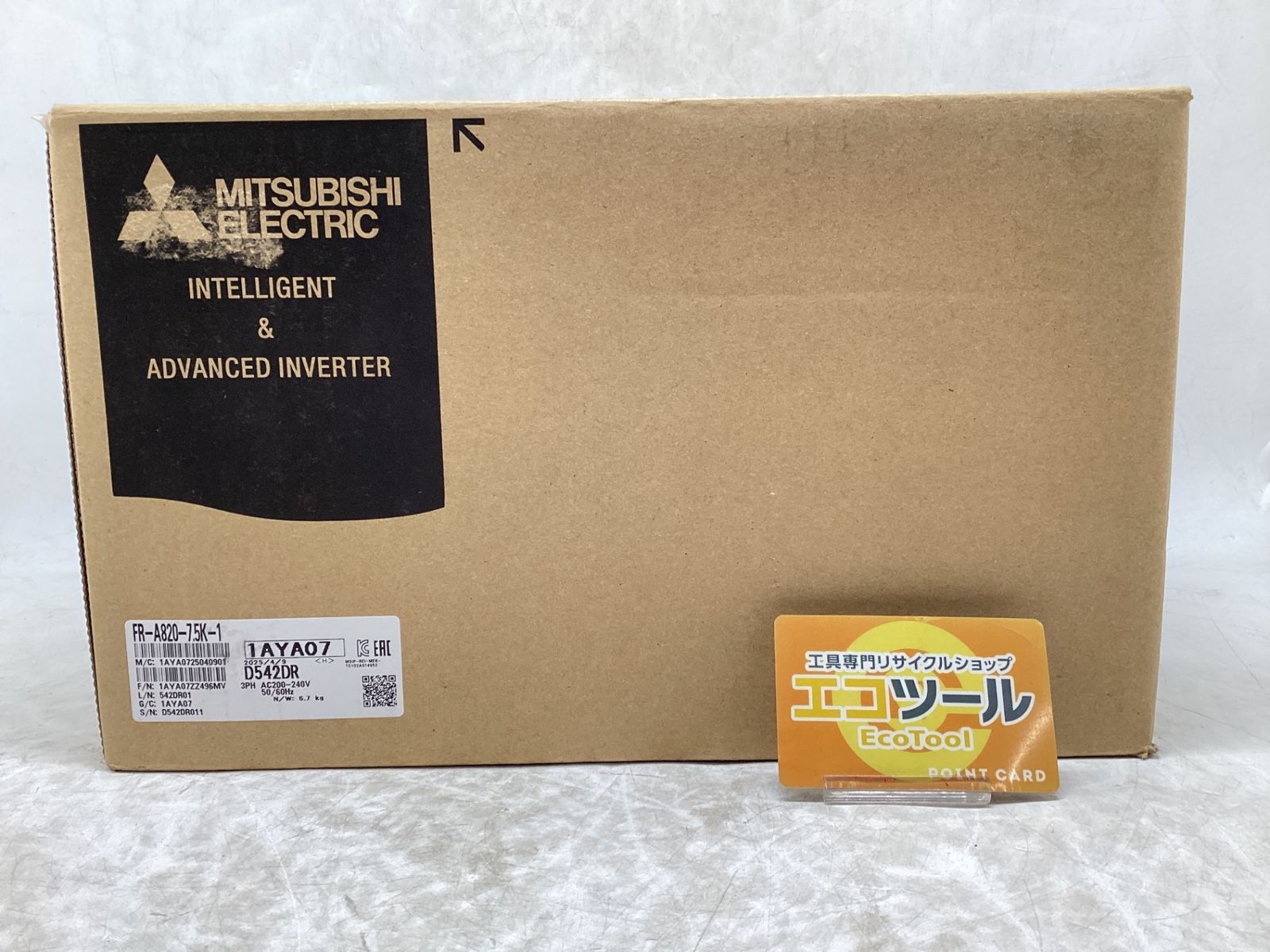 ♥ 三菱電機 FR A 820 7 5 K 1 汎用インバータ FREQROL 800 IT_QKDAE 豊田 M 04