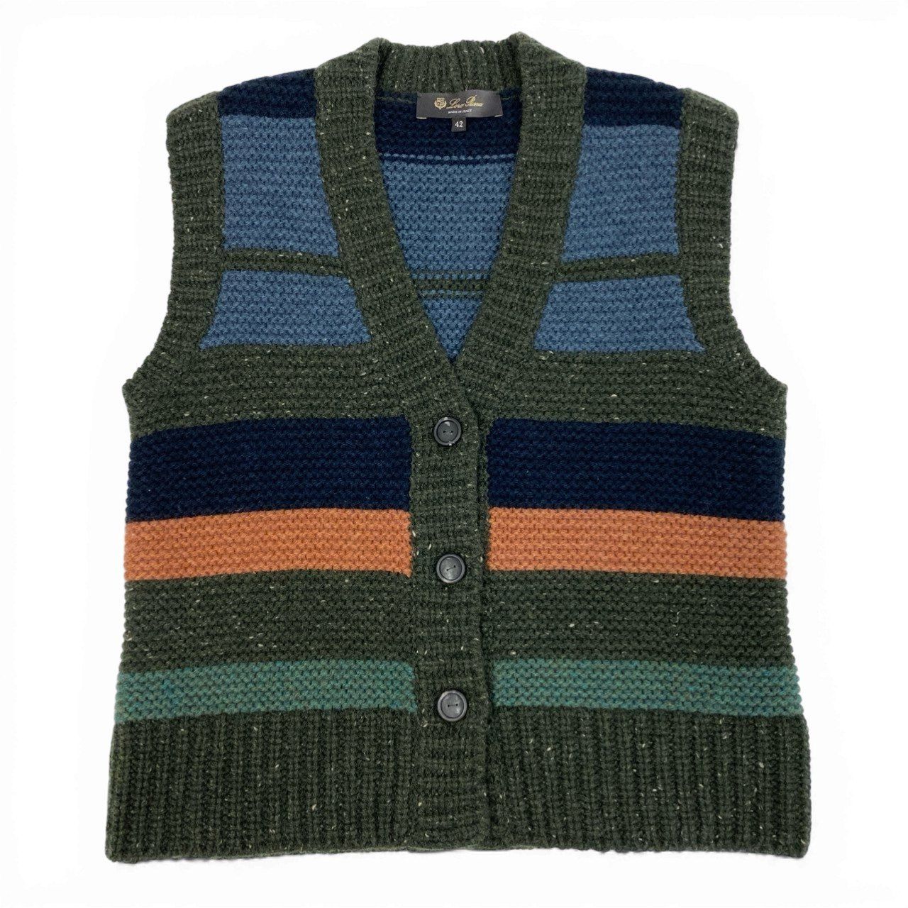 85b9 《美品》 Loro Piana ロロピアーナ カシミヤ ローゲージニット