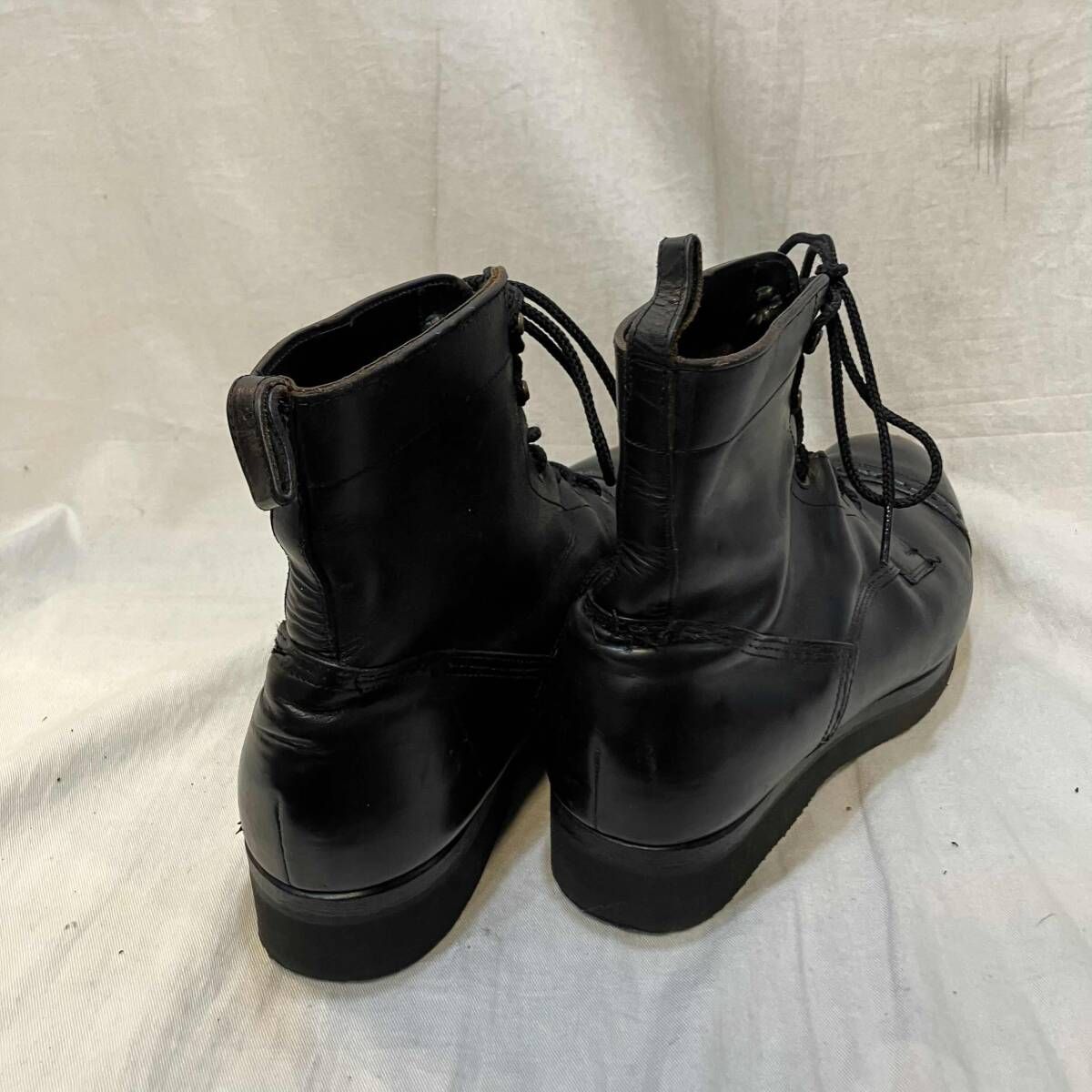 foot the coacher レースアップブーツ ブラックsize7 フットザ 