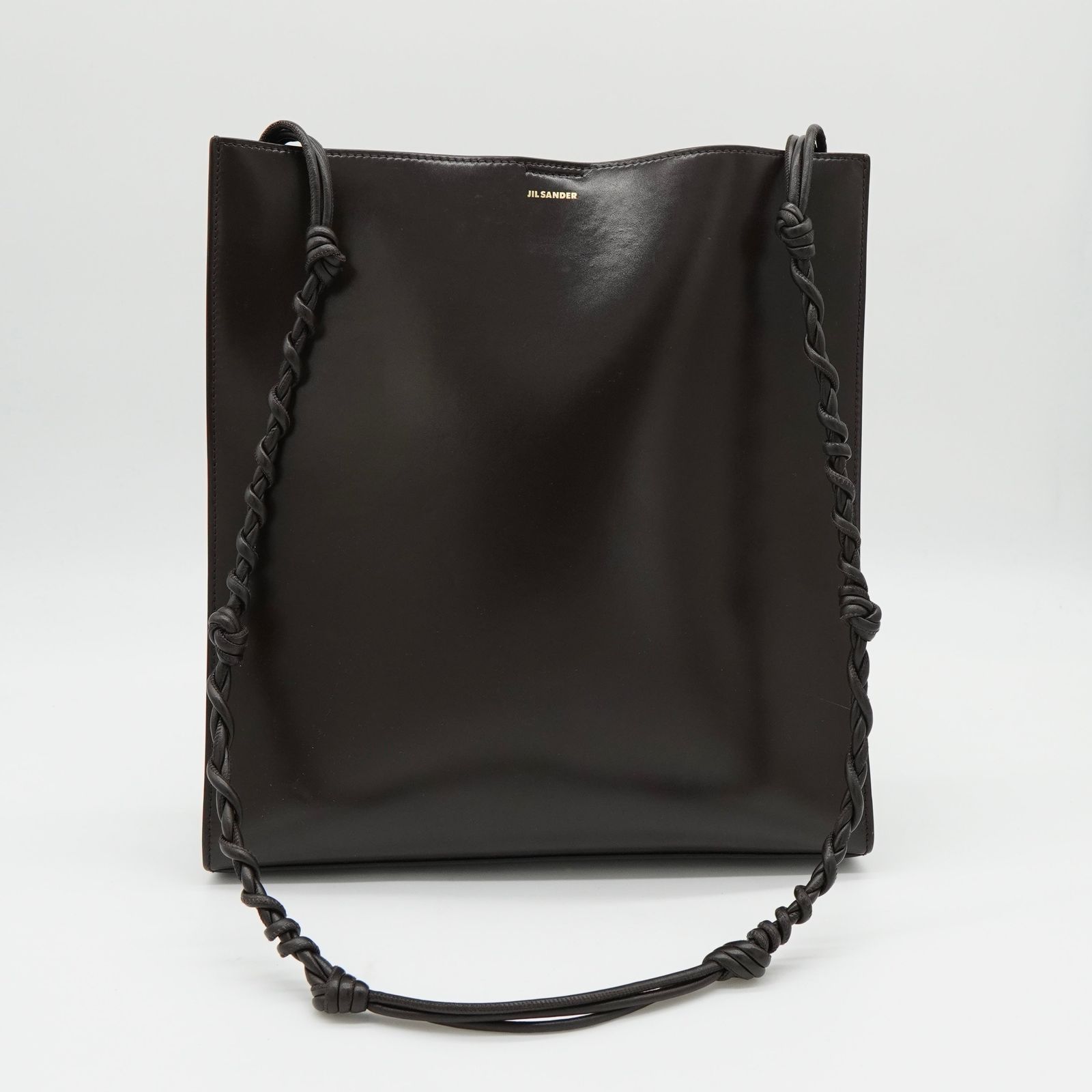 ジルサンダー TANGLE MEDIUM タングル レザー ショルダーバッグ ダーク 