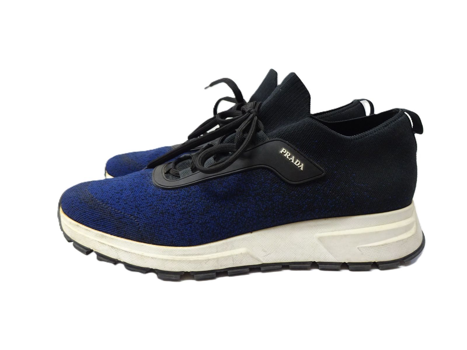 PRADA プラダ ニット スニーカー ソックス 4E3393 ロゴ グラデーション 