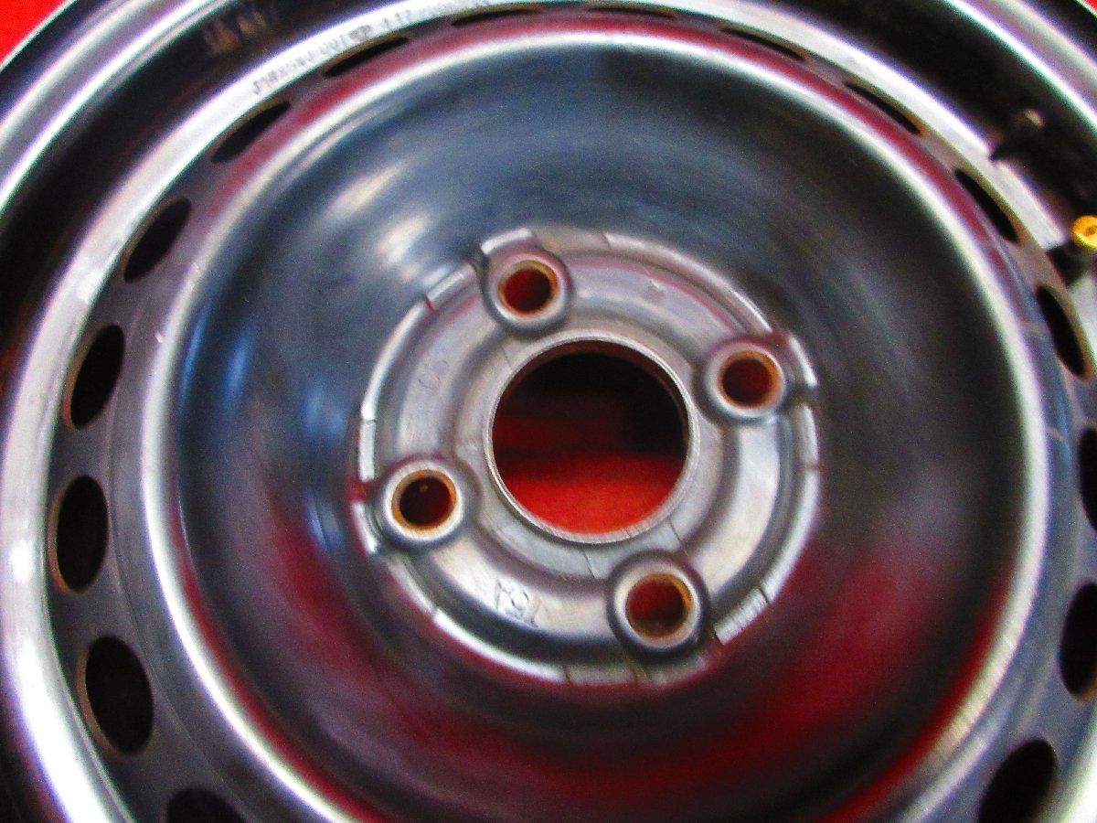フィット ホンダ フィット GK系 純正 スチール ホイール 2本 14×5.5J 4穴 PCD 100 +45 ハブ径 56  52896H GR 系 純正 スチール ホイール (フルキャップ付) | 中古