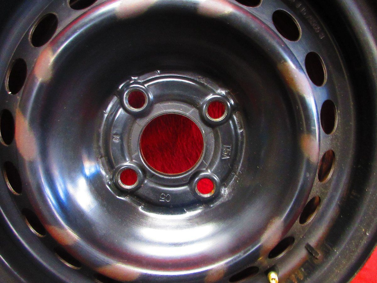 フィット ホンダ フィット GK系 純正 スチール ホイール 2本 14×5.5J 4穴 PCD 100 +45 ハブ径 56  52896H GR 系 純正 スチール ホイール (フルキャップ付) | 中古