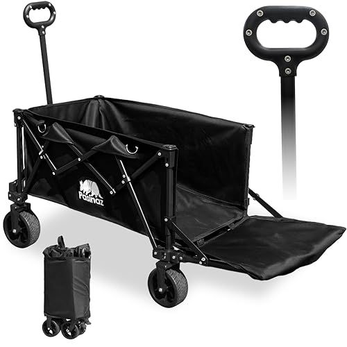 迅速に発送 Pasinaz 最大136 L 後ろ開け 開閉式 アウトドアワゴン キャリーワゴン キャリーカート 片手ハンドル 長物 大容量 ワイドタイヤ タイヤ取り外し オシャレ 折りたたみ 防炎 軽量 コンパクト 4輪 カート キャンプ b 57 ec 23