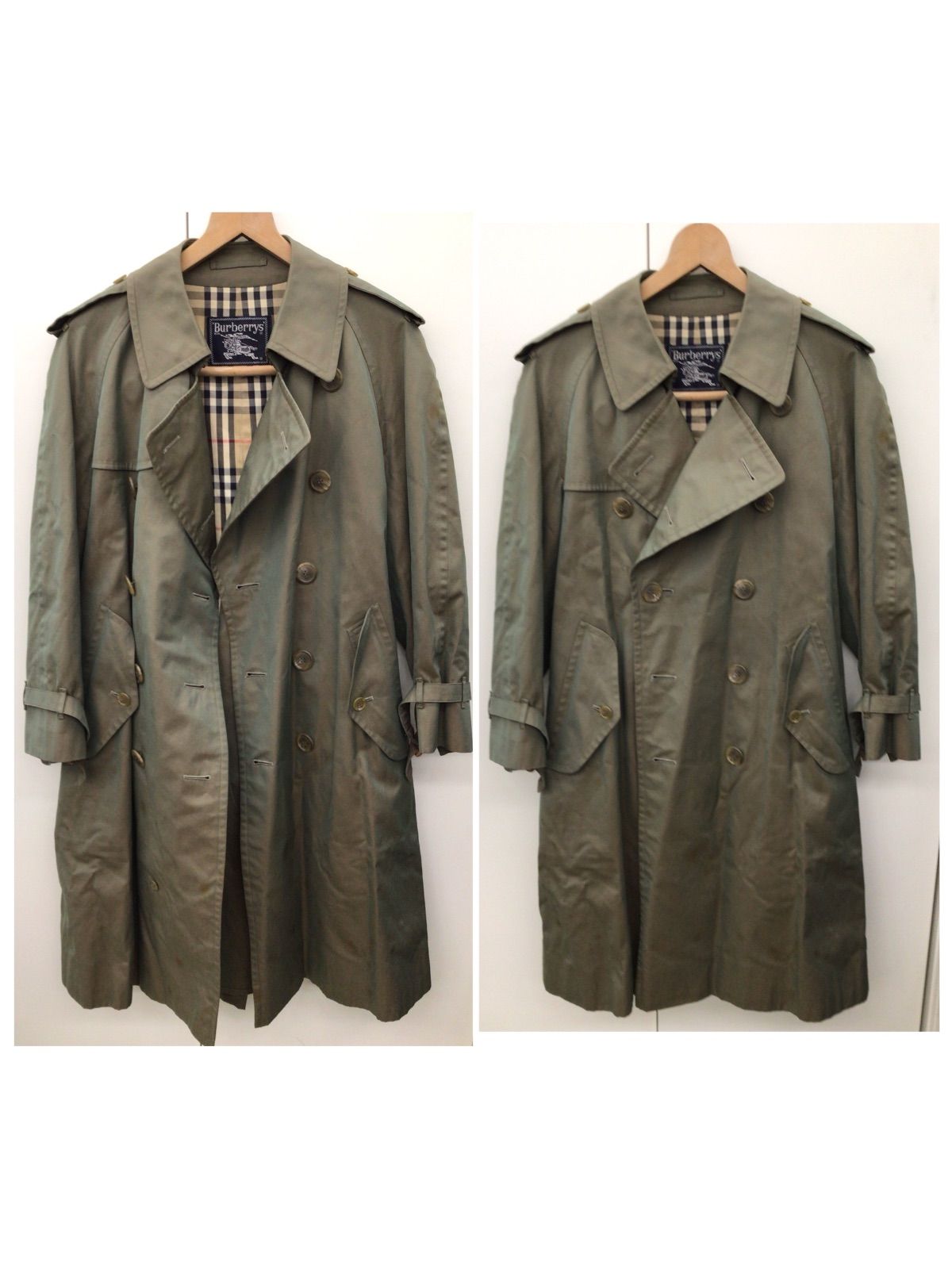 中古・現状品】Burberry's バーバリーズ 玉虫色 トレンチコート 名前