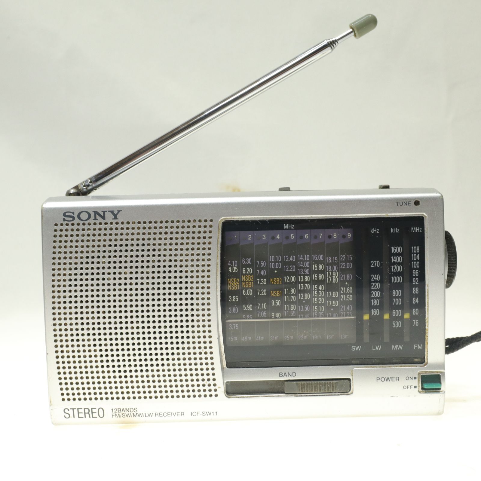 動作確認済/中古】SONY/ソニー 12バンド 広帯域ラジオ/世界ラジオ