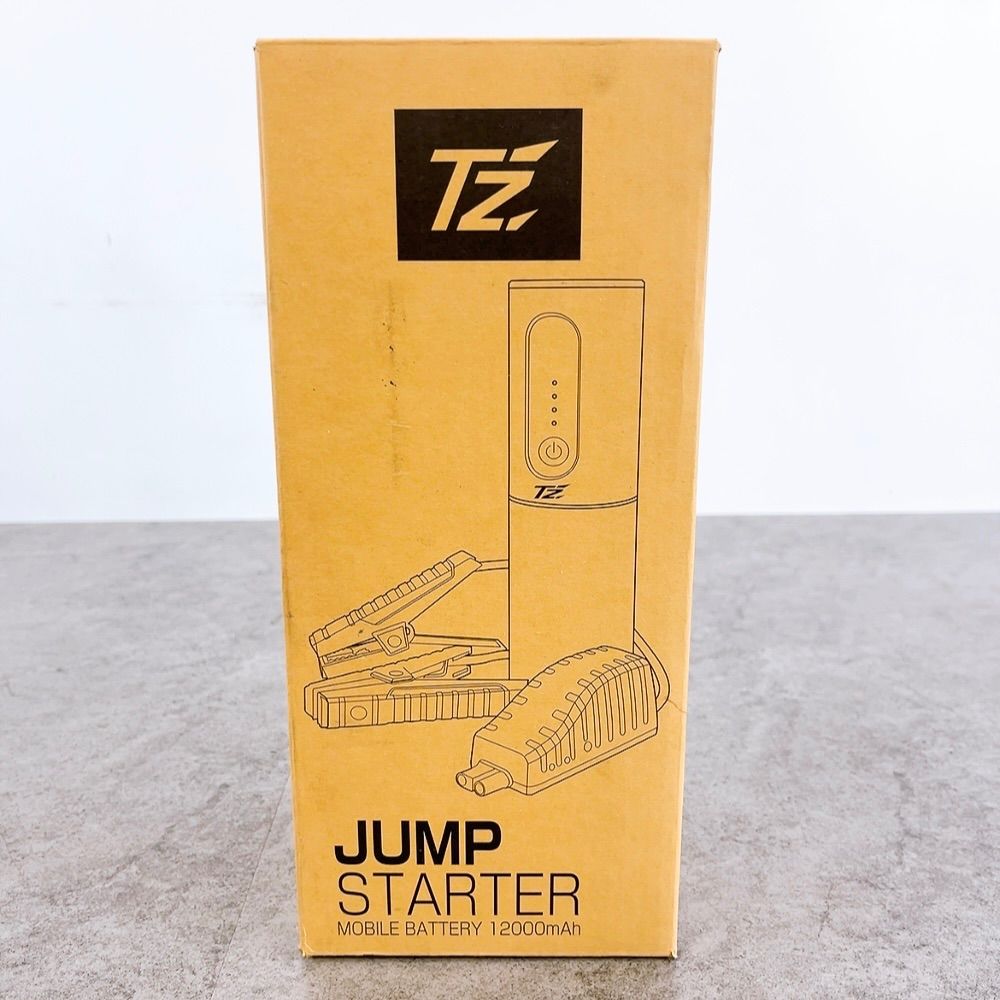 H 869 TZ ジャンプスターター 12000 mAh ブラック ♥ モバイルバッテリー エンジンスターター 車用 非常用 電源