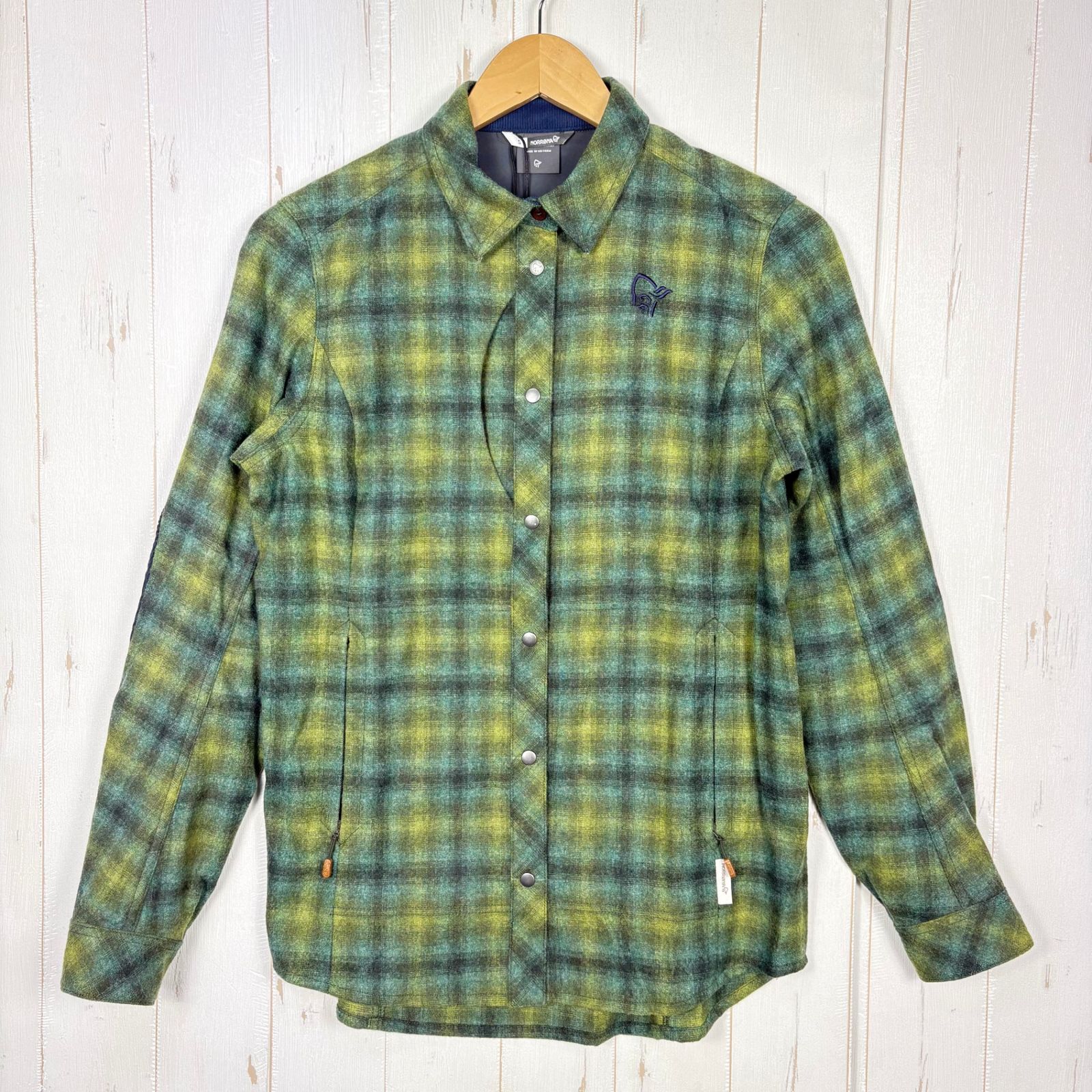 Women s M カーキグリーン系 Norrona ノローナ タモック ウール シャツ ウィメンズ Tamok Wool Shirt W 1219 19 3001 ROSIN z ロングス