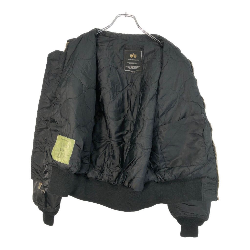 ALPHA INDUSTRIES アルファ インダストリーズ CWU-45/P フライトジャケット ミリタリー ブラック(メンズ MEDIUM)中古 古着 X2930 ALPHA INDUSTRIES アルファ インダストリーズ CWU-45/P フライト