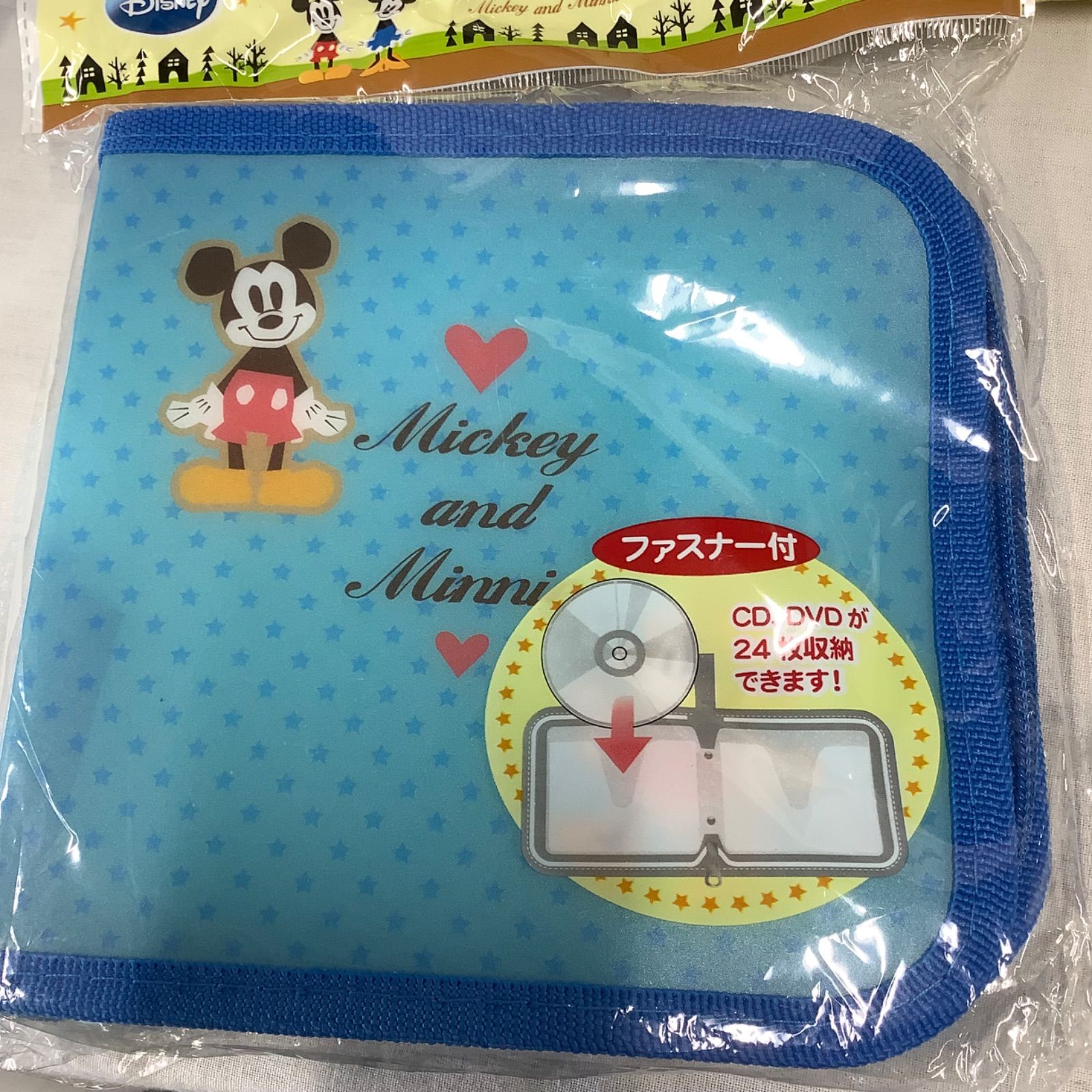 ディズニー CD/DVDケース（24枚収納可） 4つまとめて ミッキー、ミニー