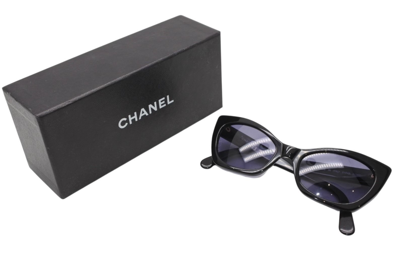 CHANEL シャネル ココマーク キャッツアイ 極美品 サングラス シェイプ