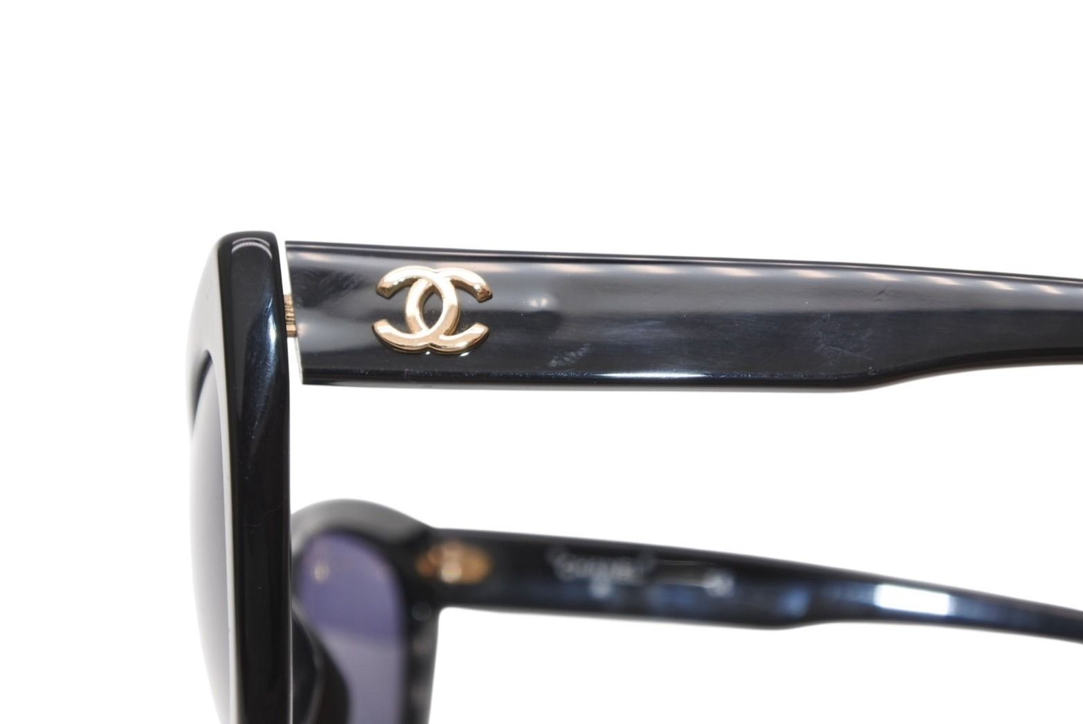 CHANEL シャネル サングラス 01943 ココマーク キャッツアイ べっ甲 極美品 CHANEL シャネル ココマーク キャッツアイシェイプ サングラス