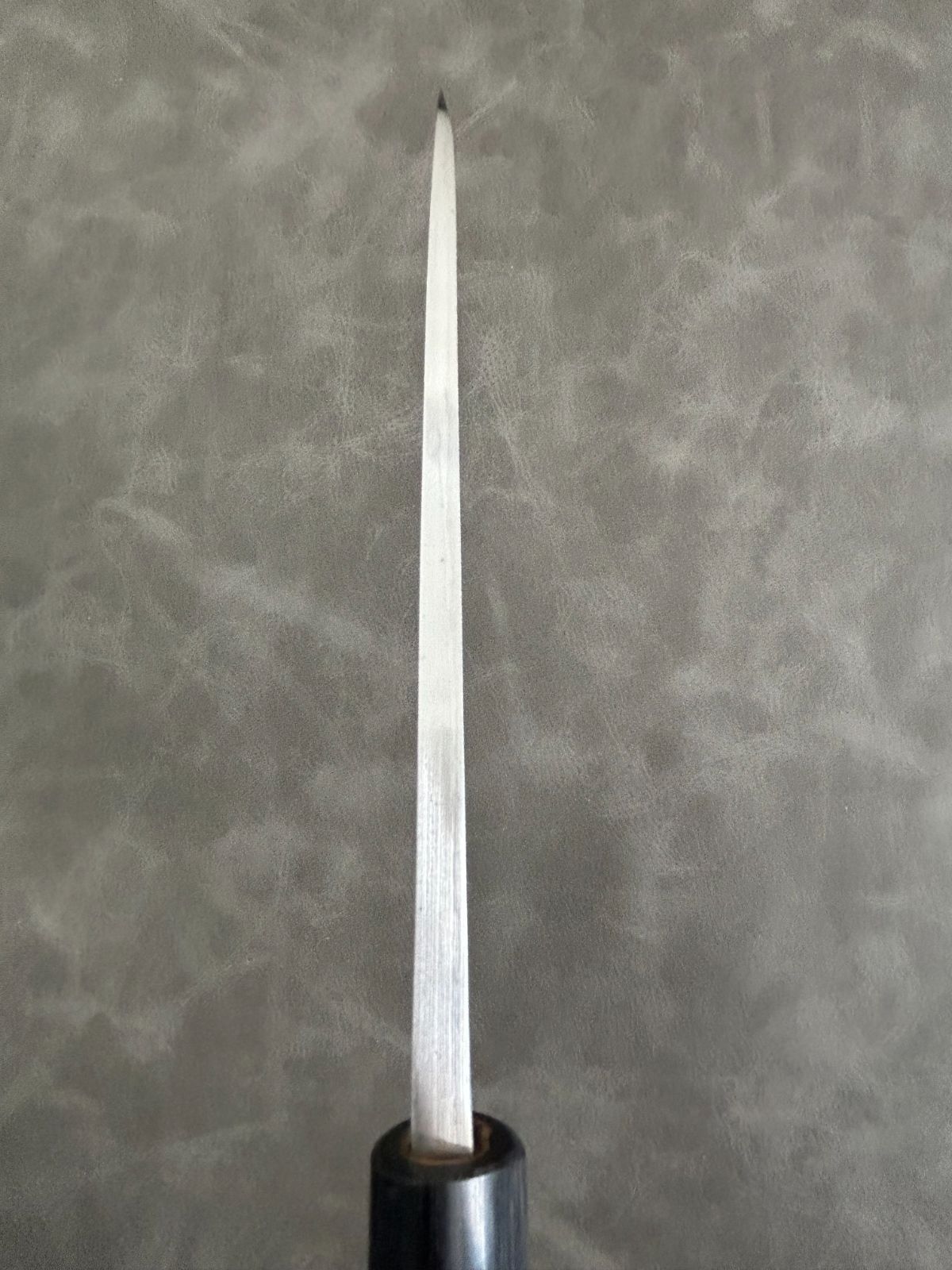 訳あり 仙助 包丁 出刃 ダマスカス 安来鋼青紙2号 180mm 紫檀シノギ柄 45